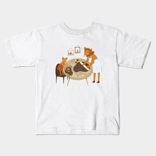 Two mice cooking in the kitchen Kids T-Shirt